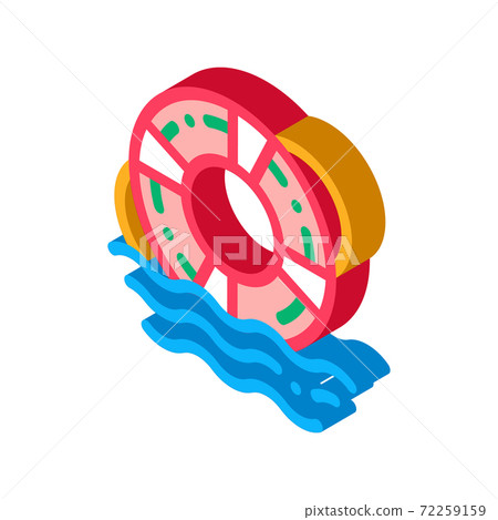 lifebuoy rescue tool isometric icon vector illustration lifebuoy rescue tool isometric icon vector illustration 72259159