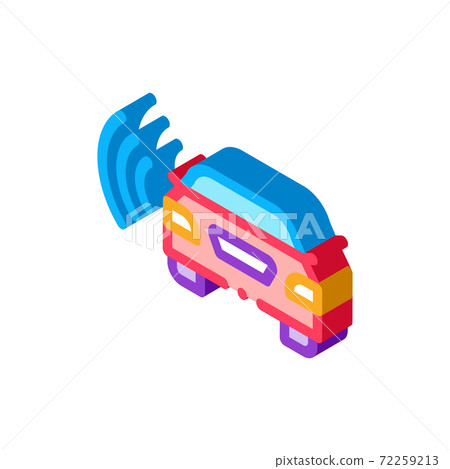 car network connection isometric icon vector... - Stock Illustration ...