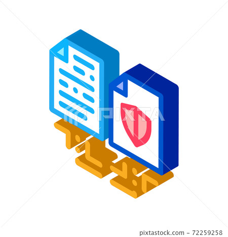 document safety isometric icon vector illustration color document safety isometric icon vector illustration color 72259258