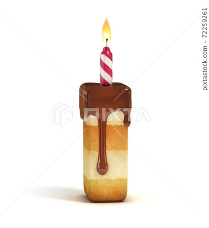 Birthday cake font letter I Birthday cake font letter I 72259261