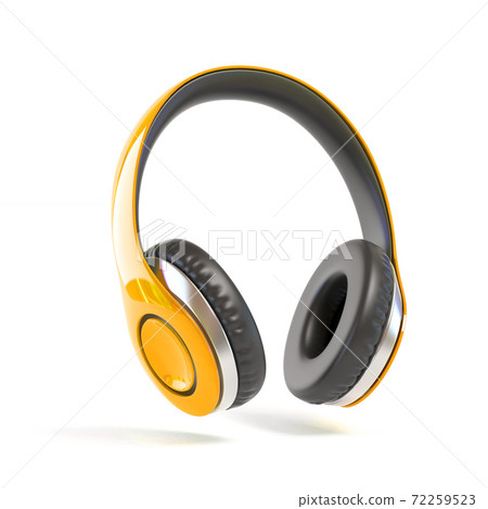 Headphones isolated on white background - Stock Illustration [72259523 ...
