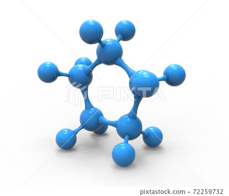 Molecule isolated on white baclground 3d... - Stock Illustration ...