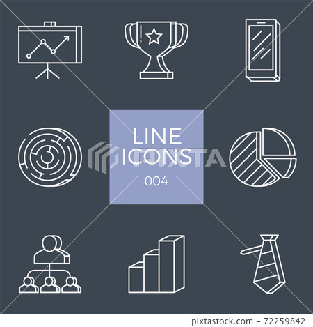 Business Related Vector Line Icons Set - Stock Illustration [72259842 ...
