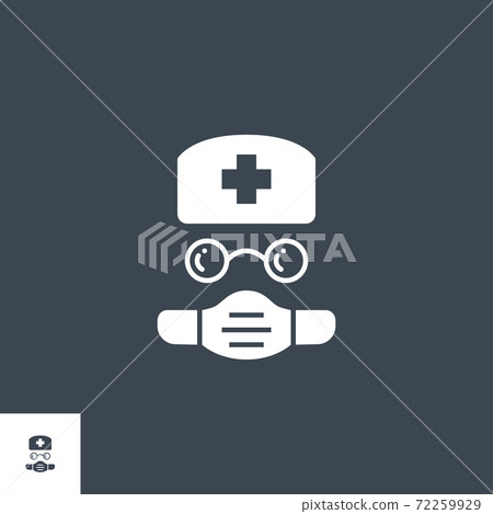 Doctor related vector glyph icon. Doctor related vector glyph icon. 72259929