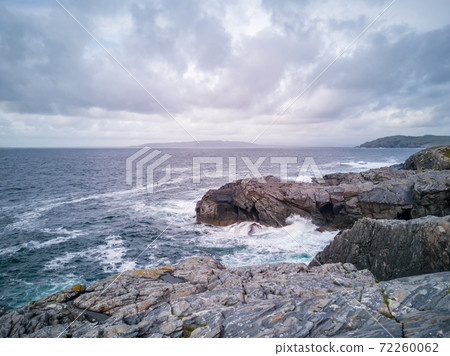 Dramatic sky above the coastline at Dawros in County Donegal - Ireland 72260062