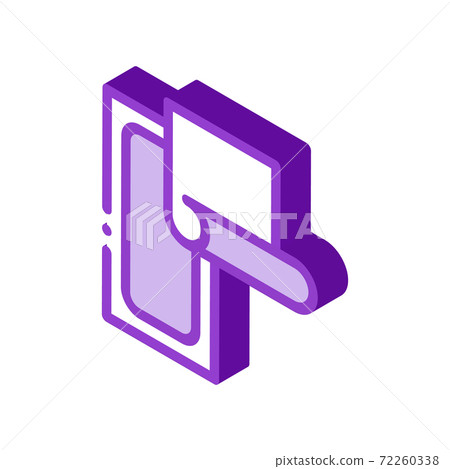 wax stripes isometric icon vector illustration color 72260338