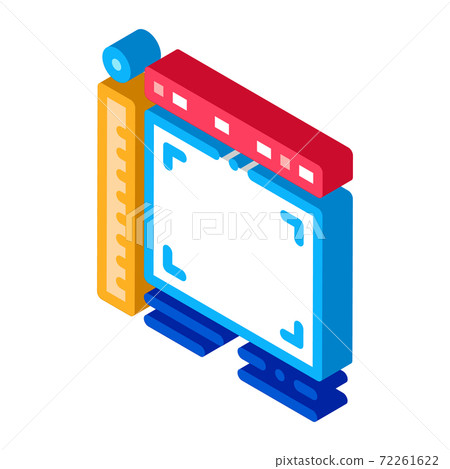 picture size frame isometric icon vector illustration 72261622