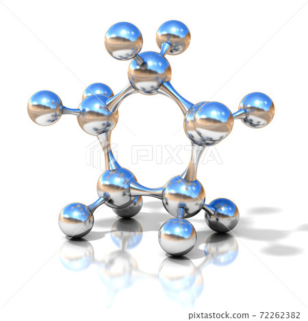 molecule, molecular structure 3d illustration 72262382