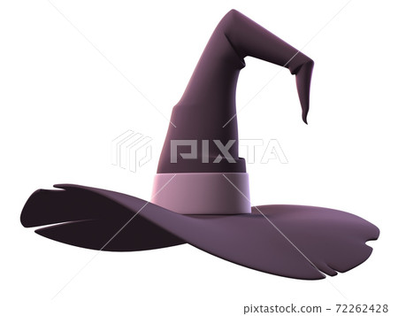 witch hat on white background 3d illustration 72262428