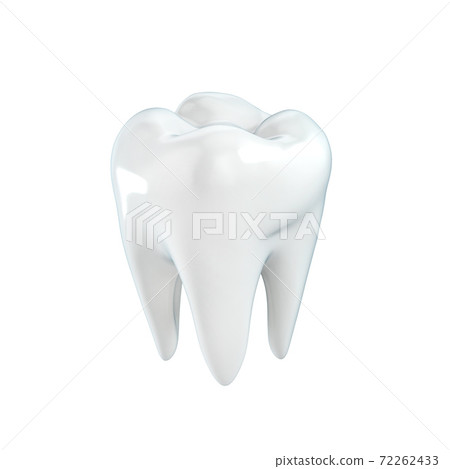 tooth on white background 3d illustration - Stock Illustration ...