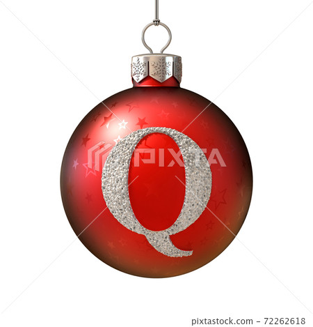 Christmas ball font letter Q Christmas ball font letter Q 72262618