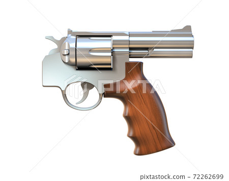gun pointing on the wrong direction - suicide, friendly fire 3d concept 72262699