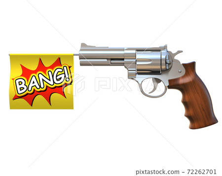 toy gun with bang flag 72262701