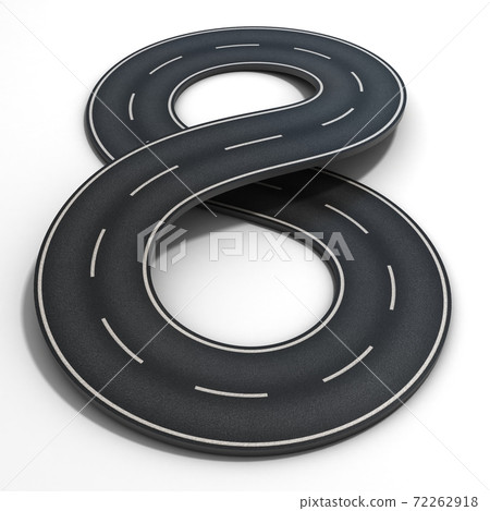 figure 8 circuit 3d rendering 72262918