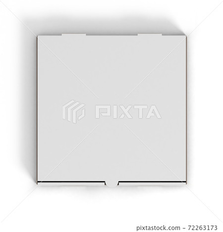 blank pizza box isolated on white blank pizza box isolated on white 72263173