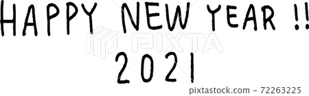 簡單的新年快樂手寫字符 簡單的新年快樂手寫字符 72263225