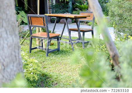 wooden chair seat in garden park wooden chair seat in garden park 72263310