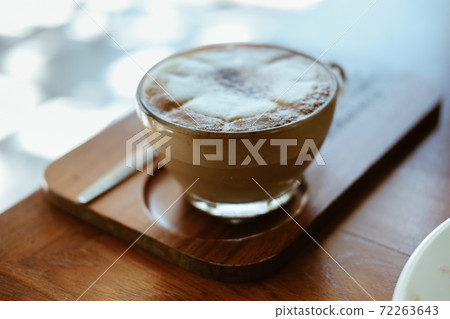 hot cappuccino mocha coffee with latte art hot cappuccino mocha coffee with latte art 72263643