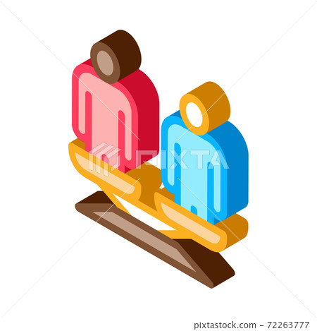 different race human balance on scales isometric icon vector illustration different race human balance on scales isometric icon vector illustration 72263777