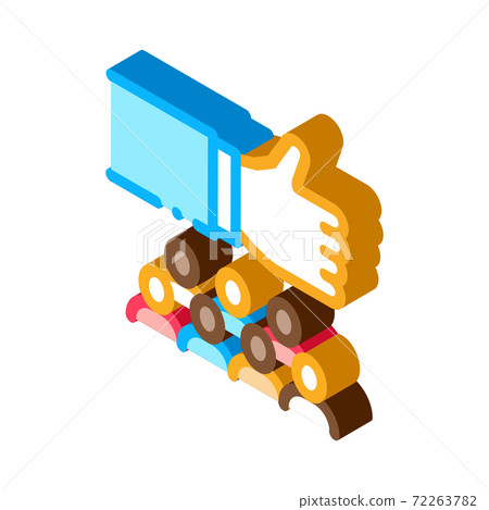 social group isometric icon vector illustration color 72263782