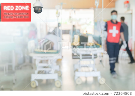 Red Zone Emergency Department on Blurred Hospital background, Unrecognized Doctors and nurses are urgently helping emergency accident patients.,Emergency room blurred background Red Zone Emergency Department on Blurred Hospital background, Unrecognized Doctors and nurses are urgently helping emergency accident patients.,Emergency room blurred background 72264808