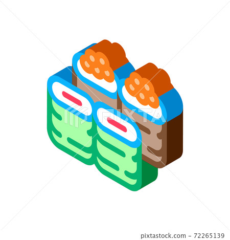 sushi roll assortment icon vector outline illustration sushi roll assortment icon vector outline illustration 72265139