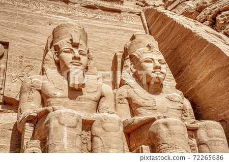 Massive God Statures at Luxor Temple Entrance in Aswan Egypt Massive God Statures at Luxor Temple Entrance in Aswan Egypt 72265686