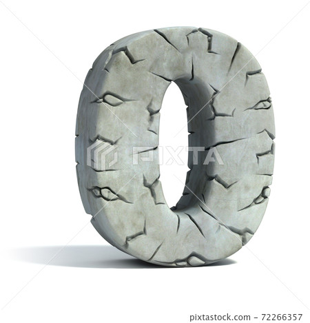 cracked stone 3d font number 0 cracked stone 3d font number 0 72266357
