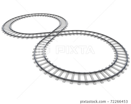 8 shape railway isolated on white background - Stock Illustration ...
