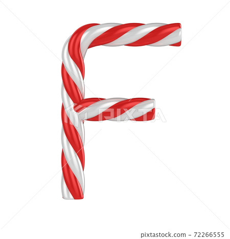 christmas candy cane font - letter F christmas candy cane font - letter F 72266555