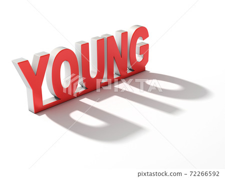 young or old 3d concept 72266592