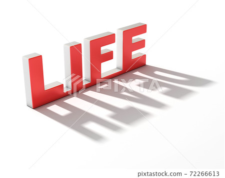 life or death 3d concept 72266613