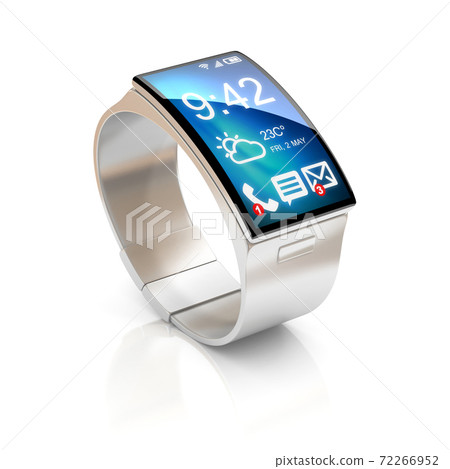 smart watch on white background 3d illustration smart watch on white background 3d illustration 72266952
