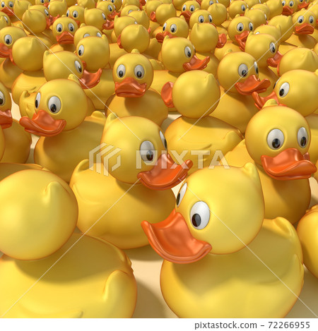 rubber ducks background 3d illustration rubber ducks background 3d illustration 72266955
