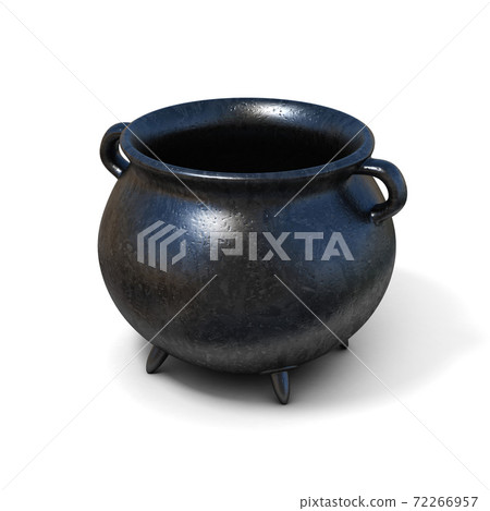 empty black cauldron 3d illustration empty black cauldron 3d illustration 72266957