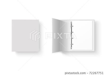 Vector 3d Closed and Opened Realistic White Blank, Empty Office Binder Set with Metal Rings for A4 Paper Sheet Closeup Isolated on White Background. Design Template, Mockup, Top View Vector 3d Closed and Opened Realistic White Blank, Empty Office Binder Set with Metal Rings for A4 Paper Sheet Closeup Isolated on White Background. Design Template, Mockup, Top View 72267751