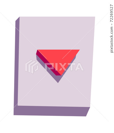 Arrow button press cartoon vector 72269527