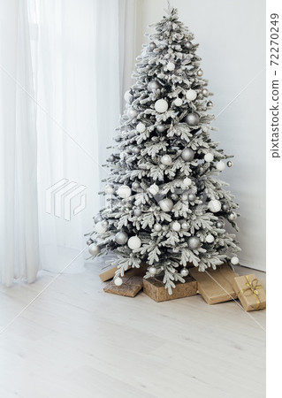 Christmas tree with gifts for the new year interior decor Christmas tree with gifts for the new year interior decor 72270249