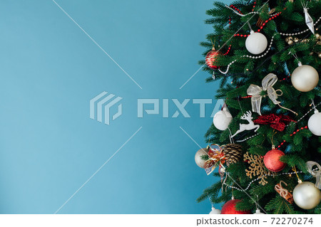 Twigs Christmas Tree decor New Year's background place for inscription Twigs Christmas Tree decor New Year's background place for inscription 72270274