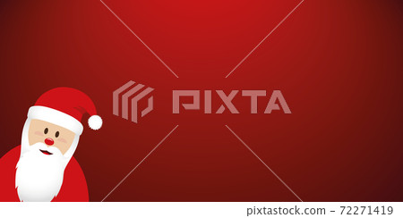 cute santa claus red christmas banner - Stock Illustration [72271419 ...