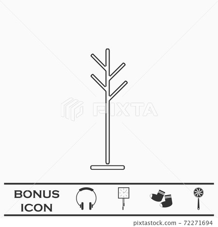 Clothes Hanger icon flat. Clothes Hanger icon flat. 72271694