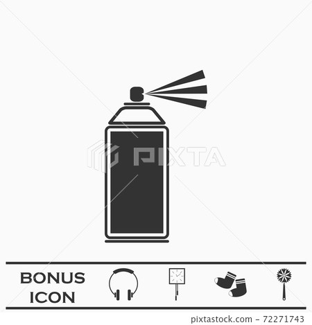 Spray icon flat. 72271743