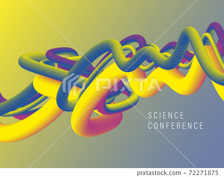 Abstract wave vector background, futuristic technology and science illustration Abstract wave vector background, futuristic technology and science illustration 72271875
