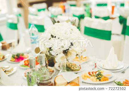 Decorations for the wedding ceremony. Beautiful flowers 72272502