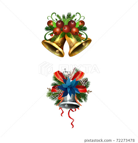 Christmas Holly brunches decoration vector 72273478