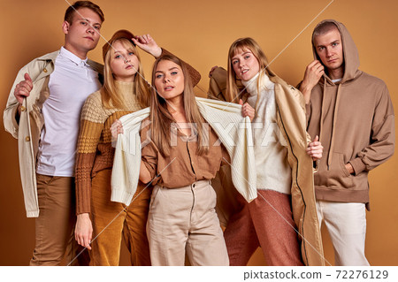 portrait of cool caucasian youth wearing trendy clothes 72276129