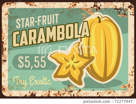 Carambola star fruit rusty metal plate price Carambola star fruit rusty metal plate price 72277947