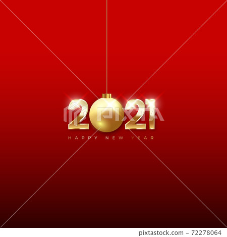 閃閃發光的2021年新年快樂抽象背景 72278064