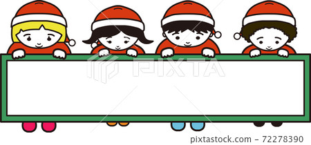 Children wearing Christmas costumes Children wearing Christmas costumes 72278390