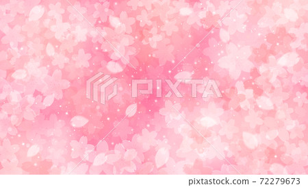Cherry blossom background illustration petal cherry spring illustration material 72279673